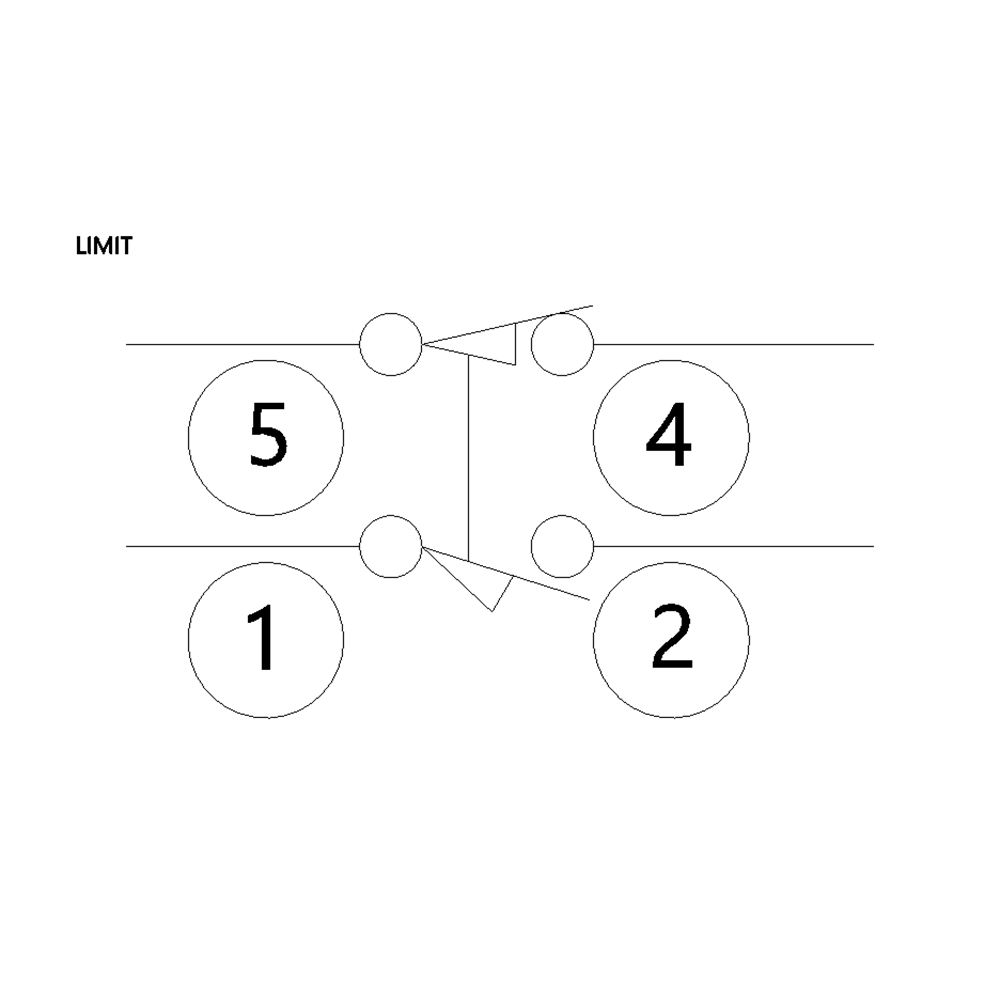 LM5-0102 NUMATROL LIMIT VALVE<BR>LM SERIES 4 WAY 1/4" BARB W/MOUNTING ADAPTOR